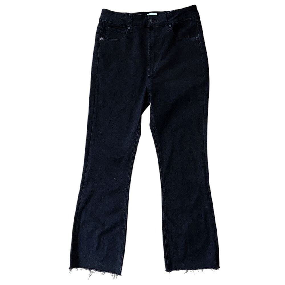 Articles of Society High-Rise Cropped Flared Black Jeans Size 2 26X26